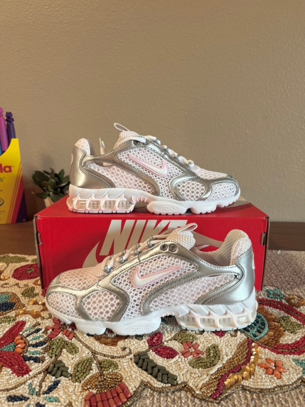 Women's Nike Air Zoom Spiridon Cage 2 Pale Pink Foam White Vomero V2K HV3932 699